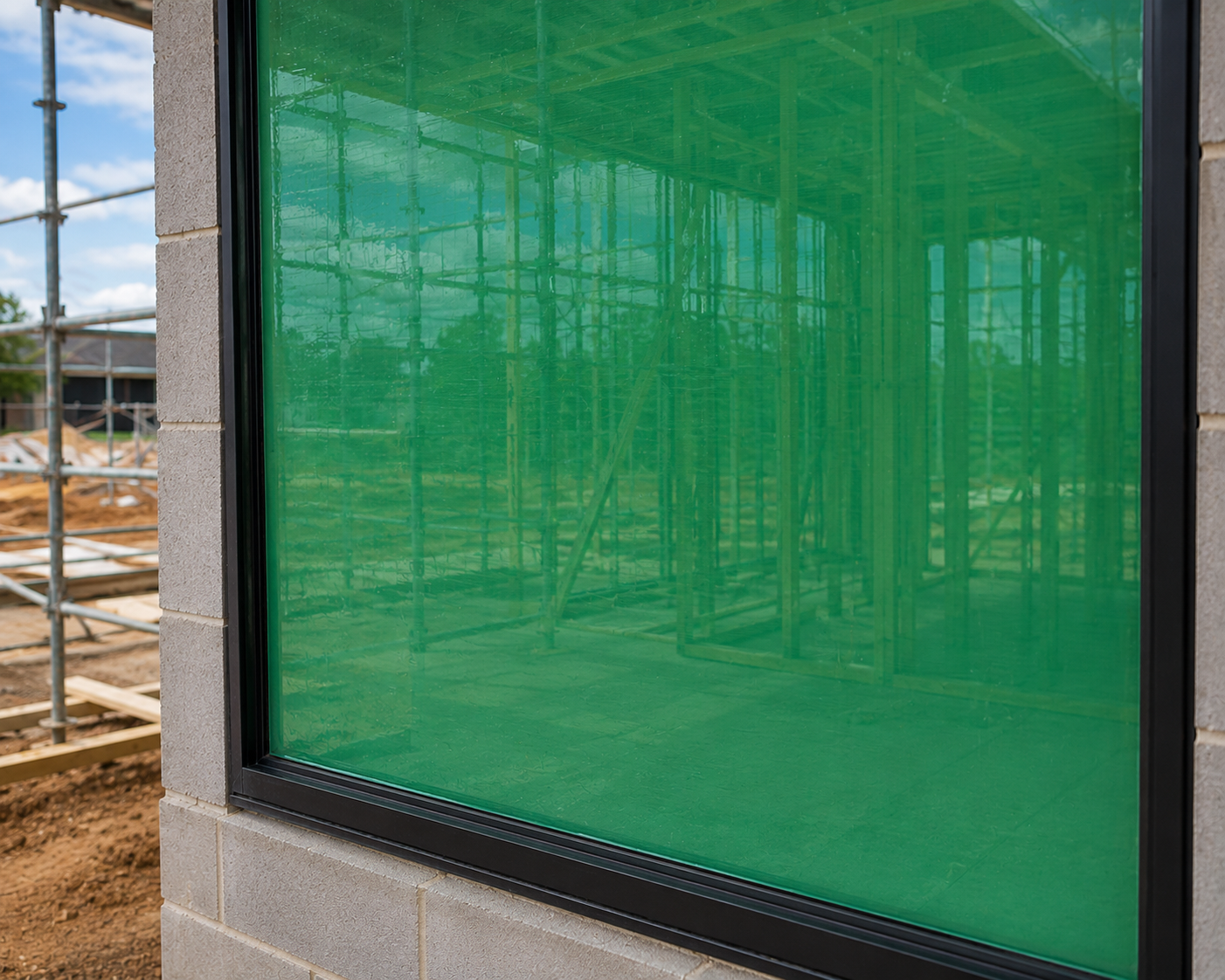 Green PE Protection Film - 70 microns
